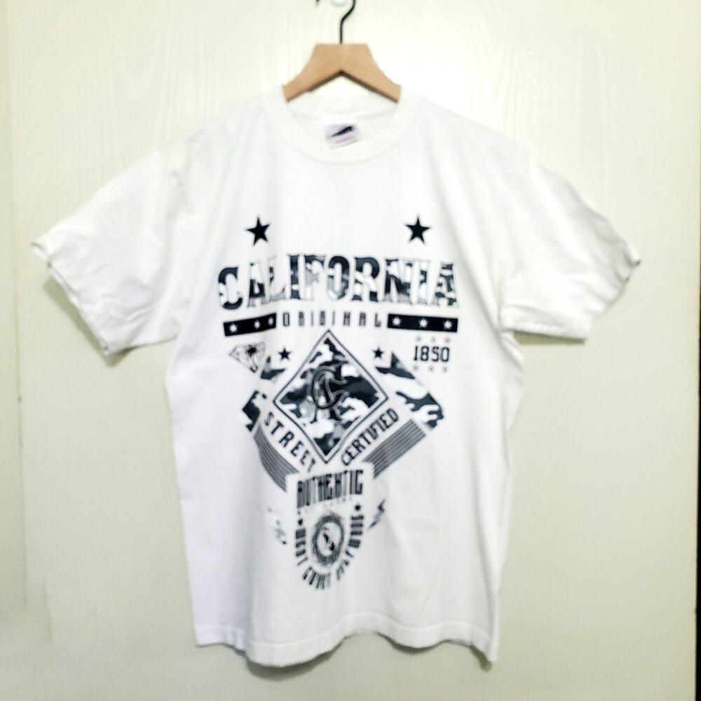 Shaka Wear Short Sleeve TShirt California Authentic Original Large 100% Cotton